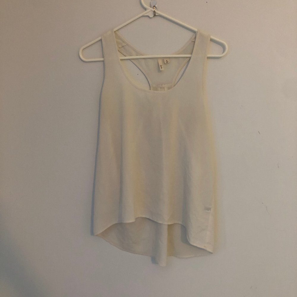 Cream Racerback Tank Top - Picture 3 of 8